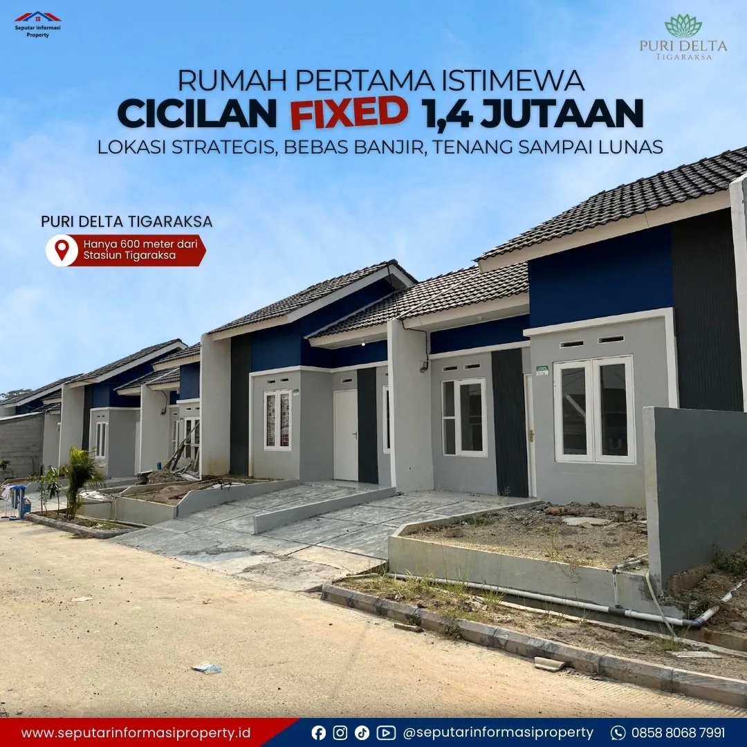 Rumah Subsidi Tipe Anggrek 32/60 Puri Delta Tigaraksa